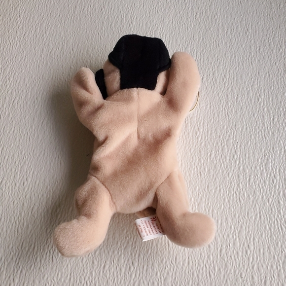 PUGSLY NWT Ty Beanie Babies Pug Dog Vintage - Picture 2 of 6